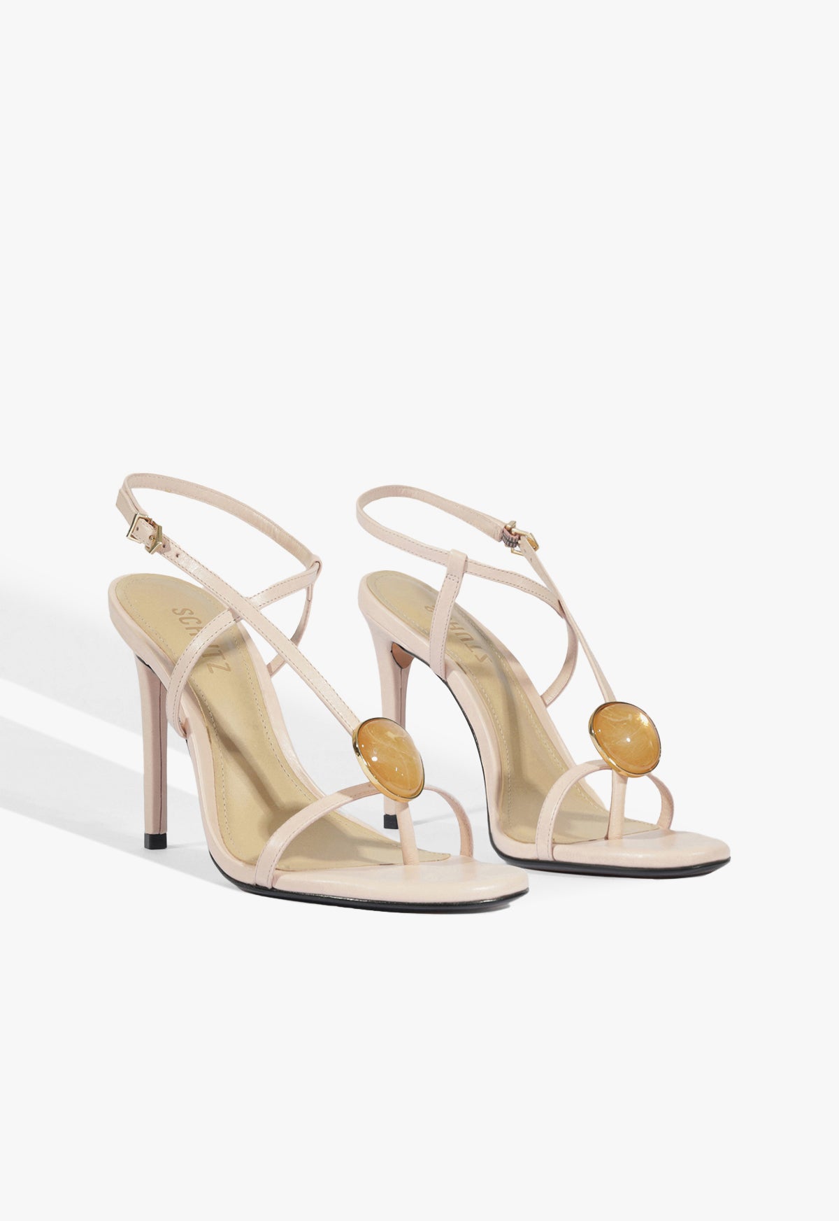 Azure Embellished Leather Sandal Resort 26 - Schutz Shoes