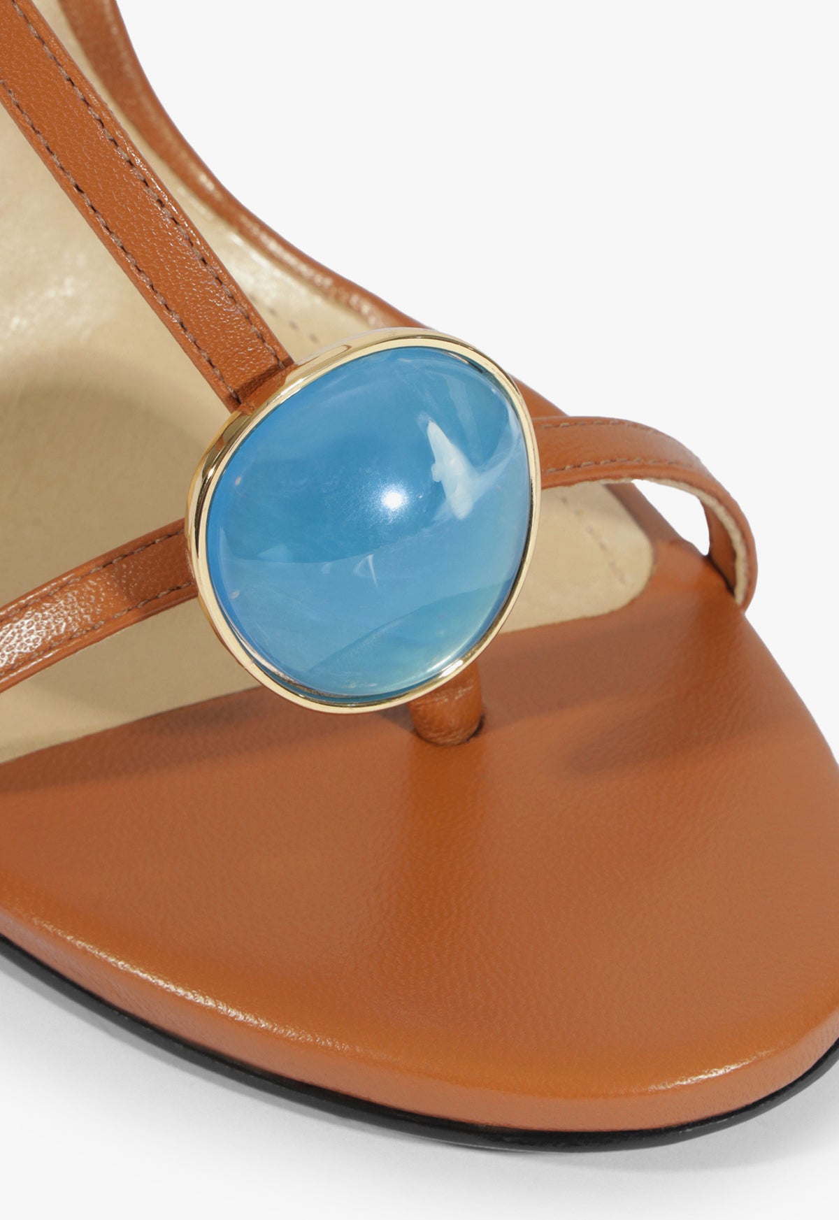 Azure Embellished Leather Sandal Resort 26 - Schutz Shoes