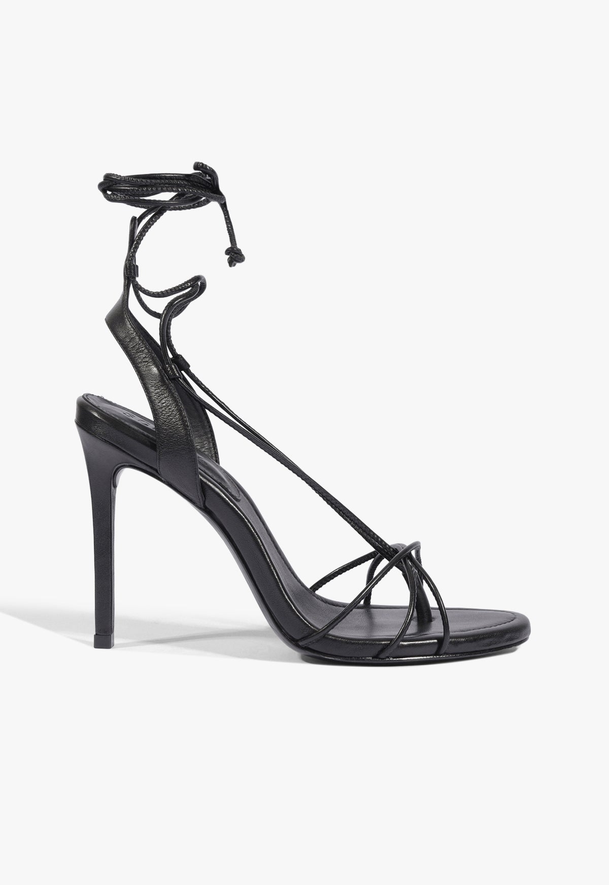 Demetria Leather Sandal 5 Black Patent - Schutz Shoes