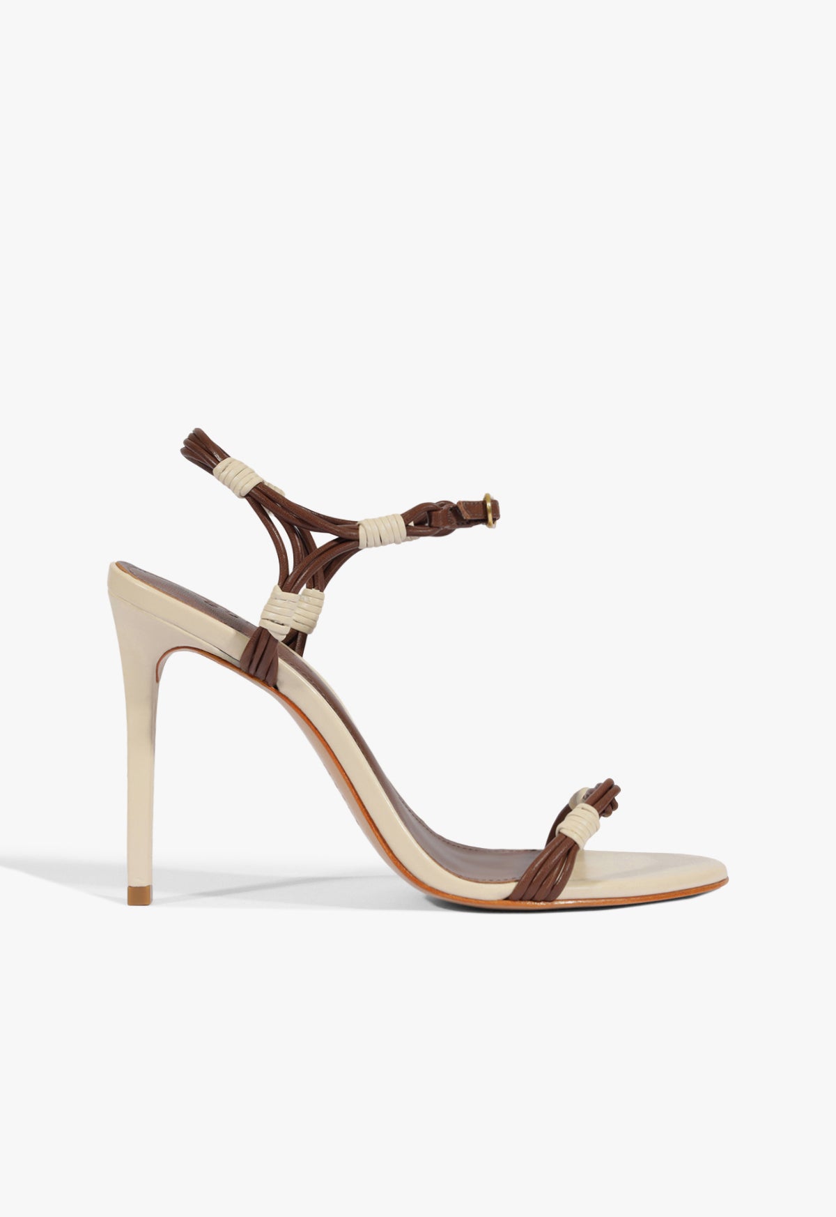 Nara Leather Sandal 5 Sugar White Leather - Schutz Shoes