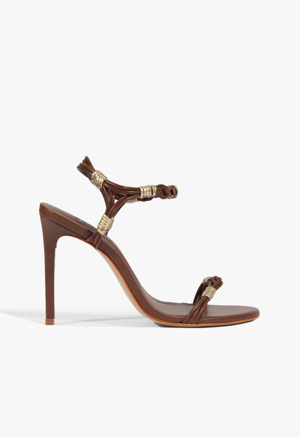 Nara Leather Sandal 5 Root Brown Leather - Schutz Shoes