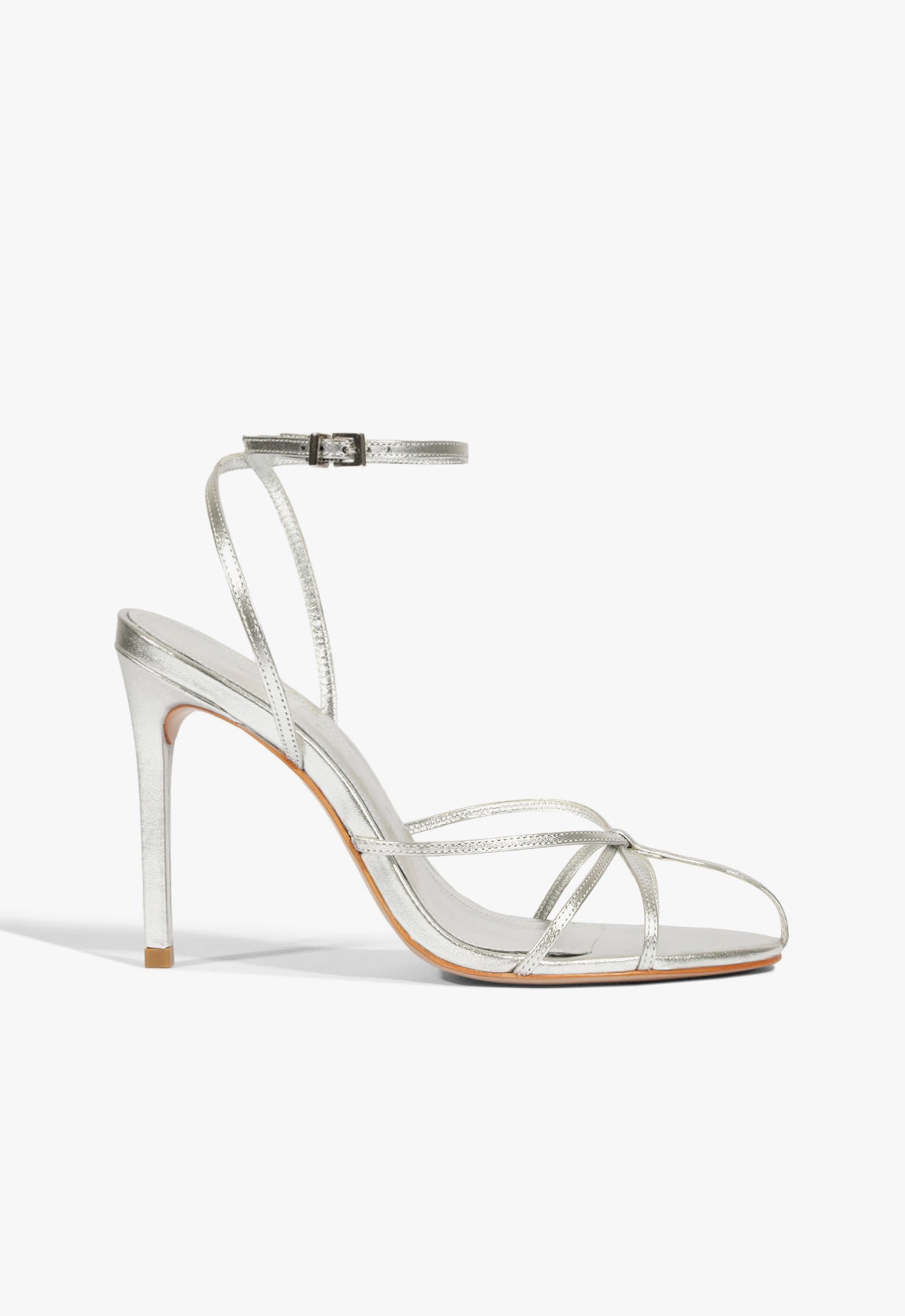 Iris Metallic Sandal 5 Silver Metallic - Schutz Shoes