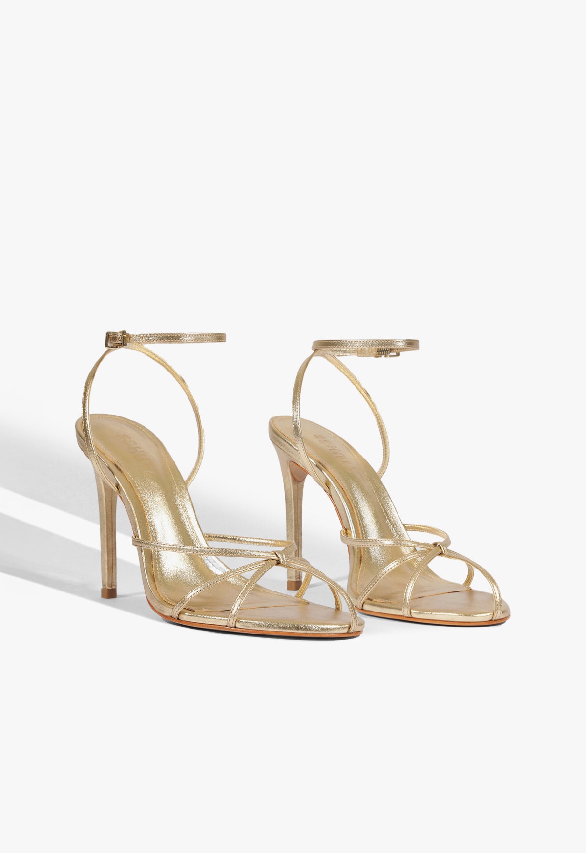 Iris Metallic Leather Caged Sandal - Schutz Shoes