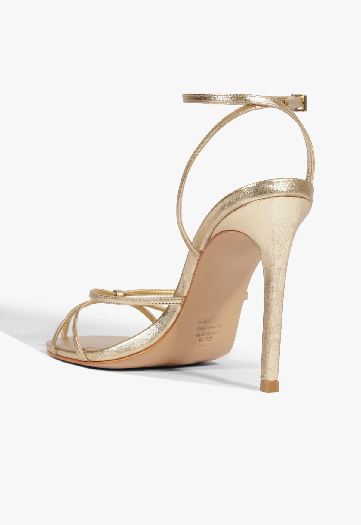 Iris Metallic Leather Caged Sandal - Schutz Shoes