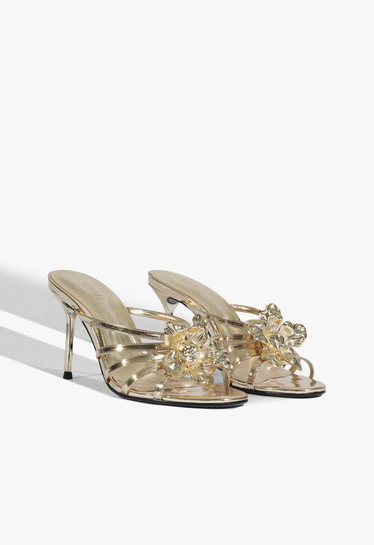 Flora Mule Metallic Sandal Resort 26 - Schutz Shoes