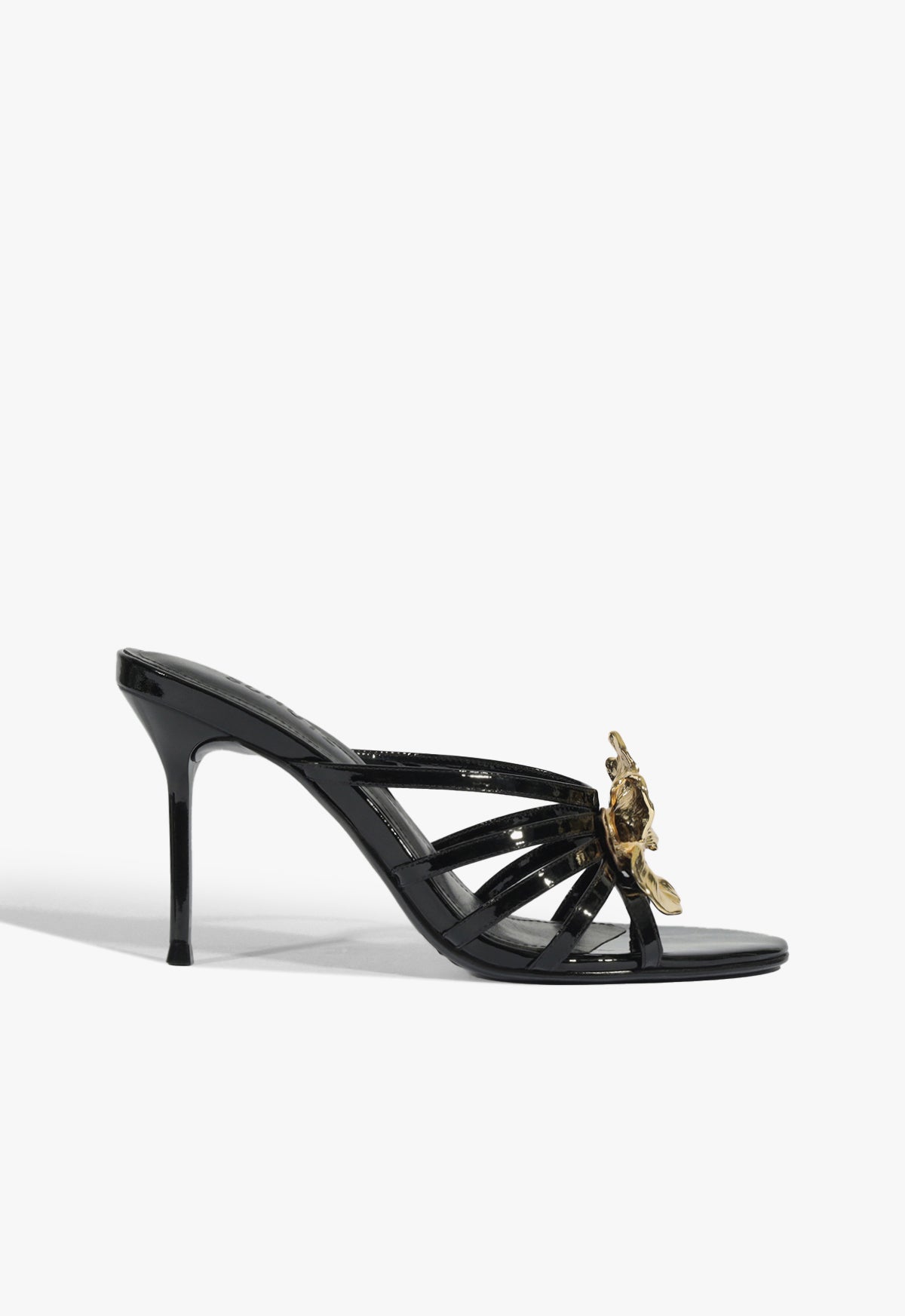Flora Mule Patent Sandal Resort 26 5 Black Patent - Schutz Shoes
