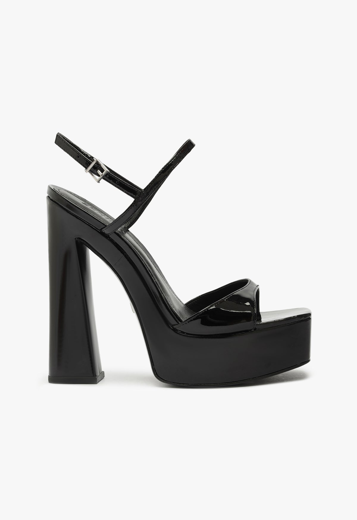 Arlene Platform Sandal 5 Black Patent - Schutz Shoes