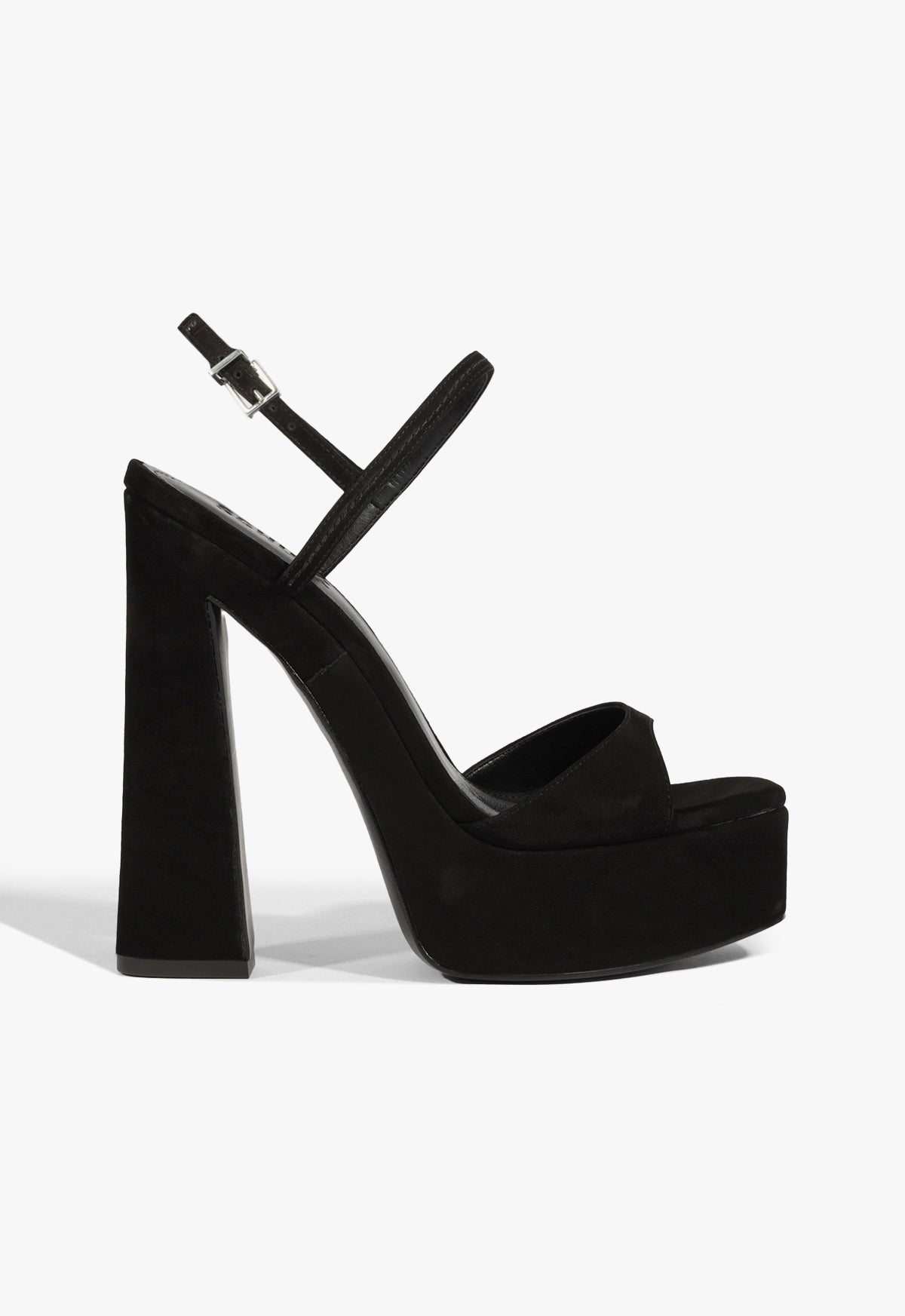 Arlene Nubuck Sandal 5 Black Nubuck - Schutz Shoes