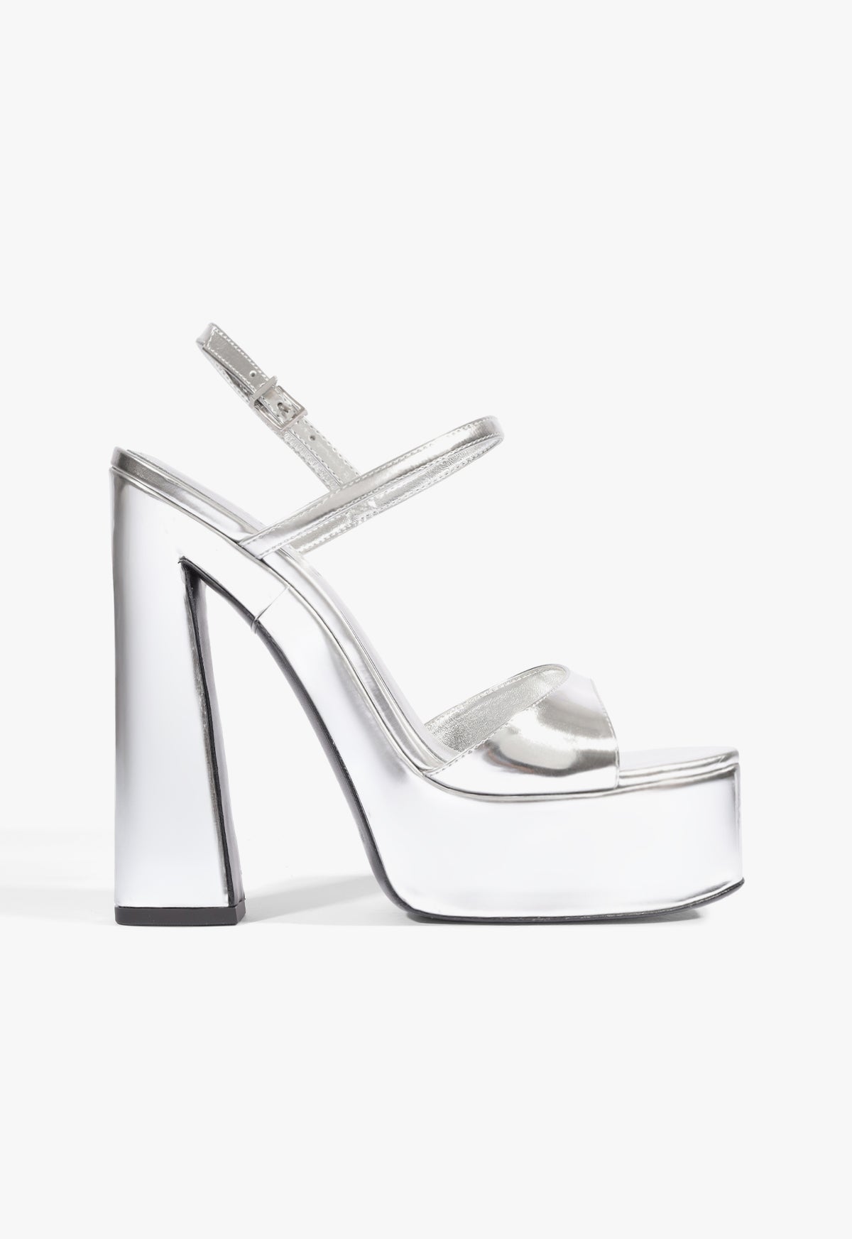 Arlene Metallic Sandal 5 Silver Metallic - Schutz Shoes