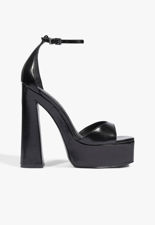 Tate Platform Sandal Fall 25 5 Black Leather - Schutz Shoes