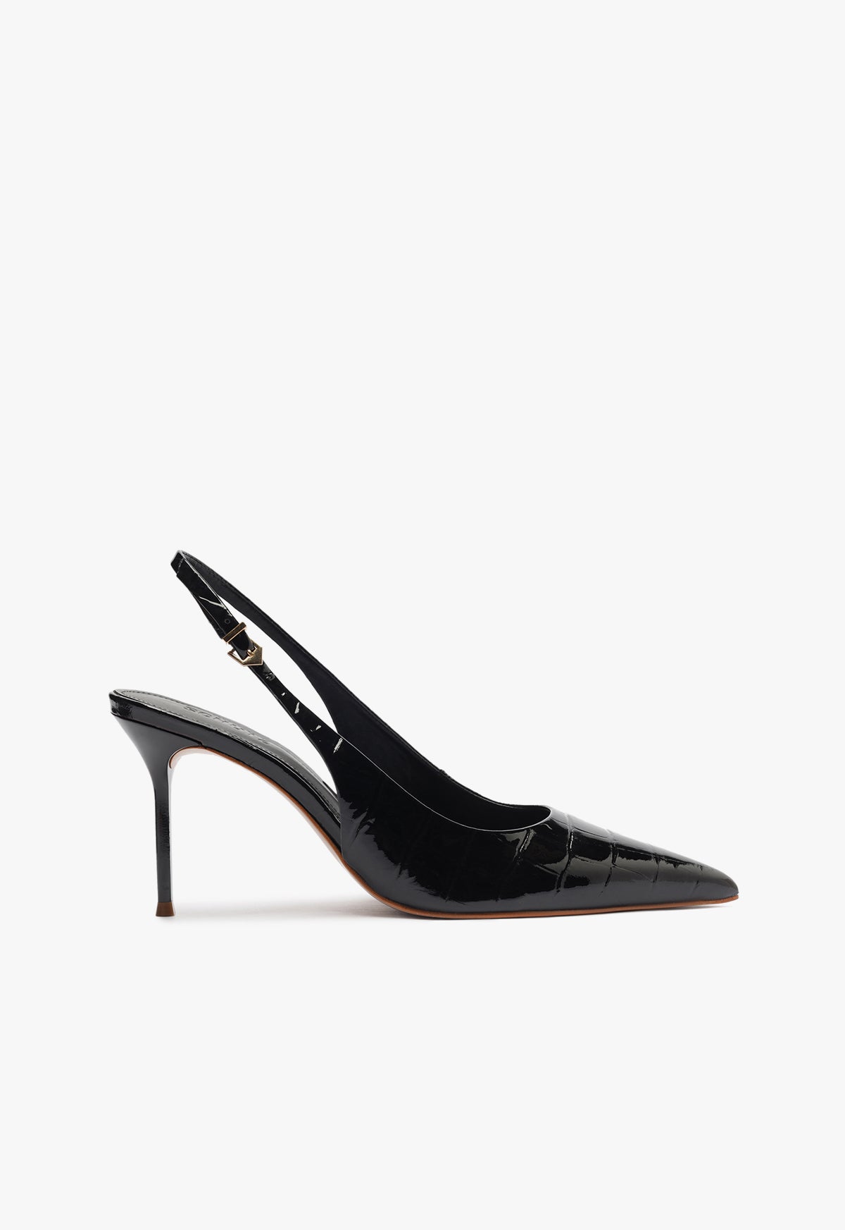 Paola Pump Pumps Resort 25 5 Black Croc - Schutz Shoes