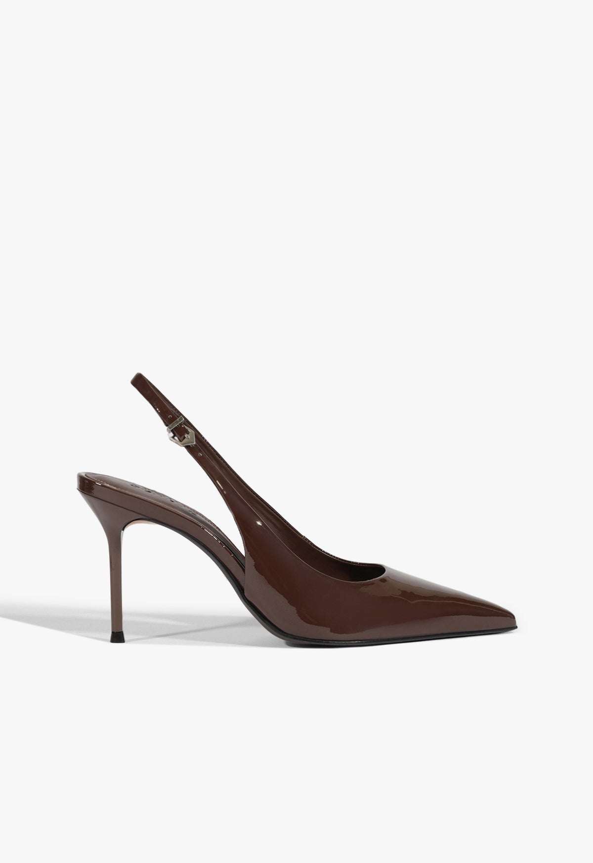 Paola Patent Pump FALL 25 5 Root Brown Patent - Schutz Shoes