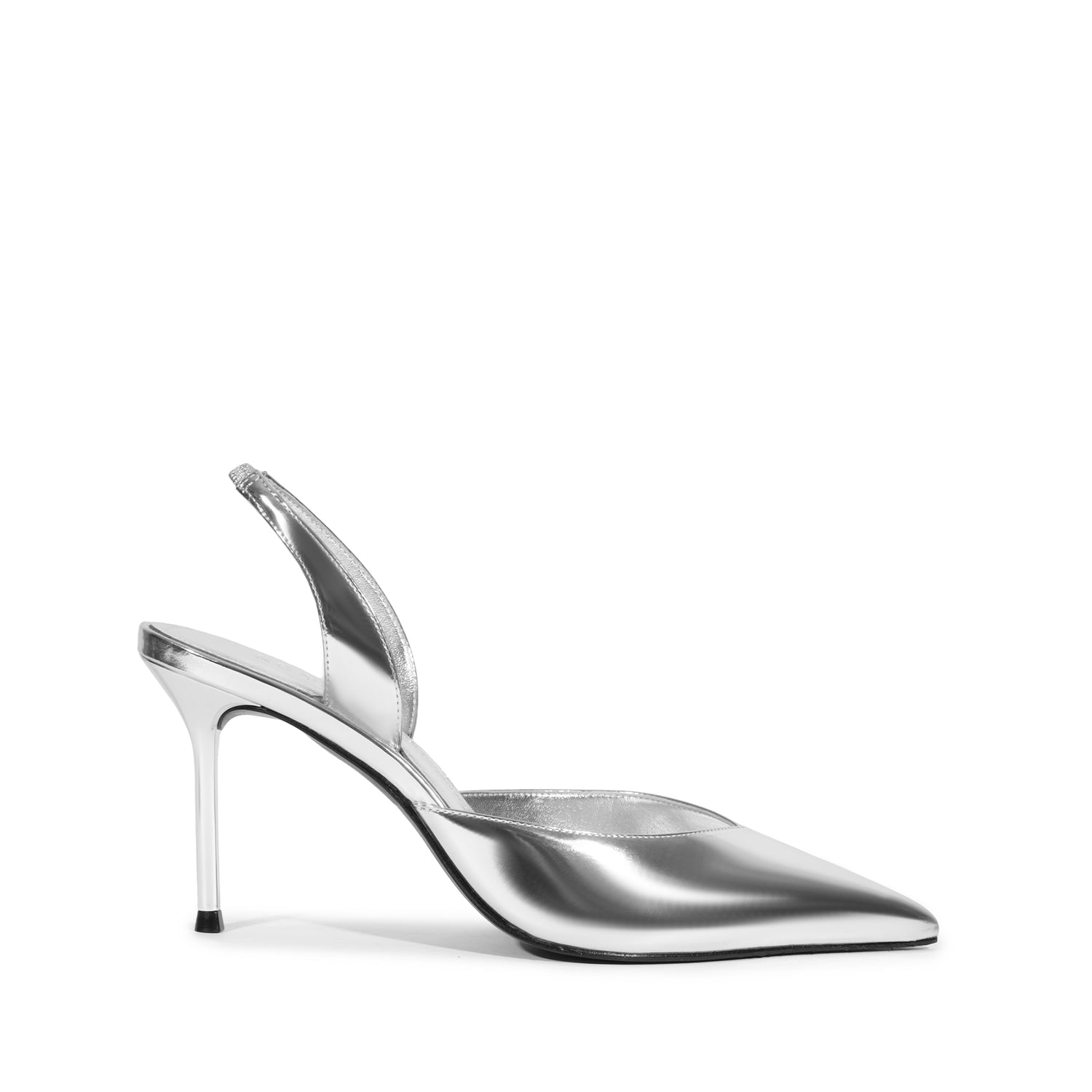 Lexi Sling Specchio Leather Pump Pumps Pre Fall 24 5 Silver Specchio Leather - Schutz Shoes