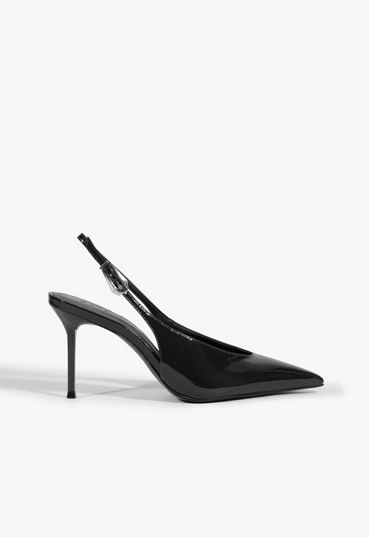 Alicia Sling Pump Pumps Winter 24 5 Black Patent Leather - Schutz Shoes