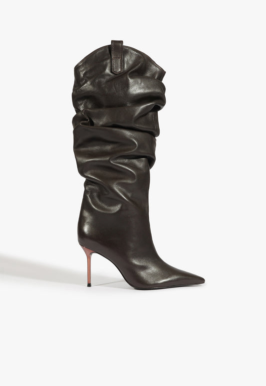 Beverly Boot Boots Winter 24 5 Black Atanado Leather - Schutz Shoes