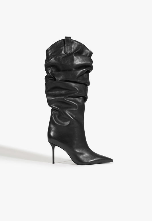 Beverly Boot Boots Winter 24 5 Black Atanado Leather - Schutz Shoes