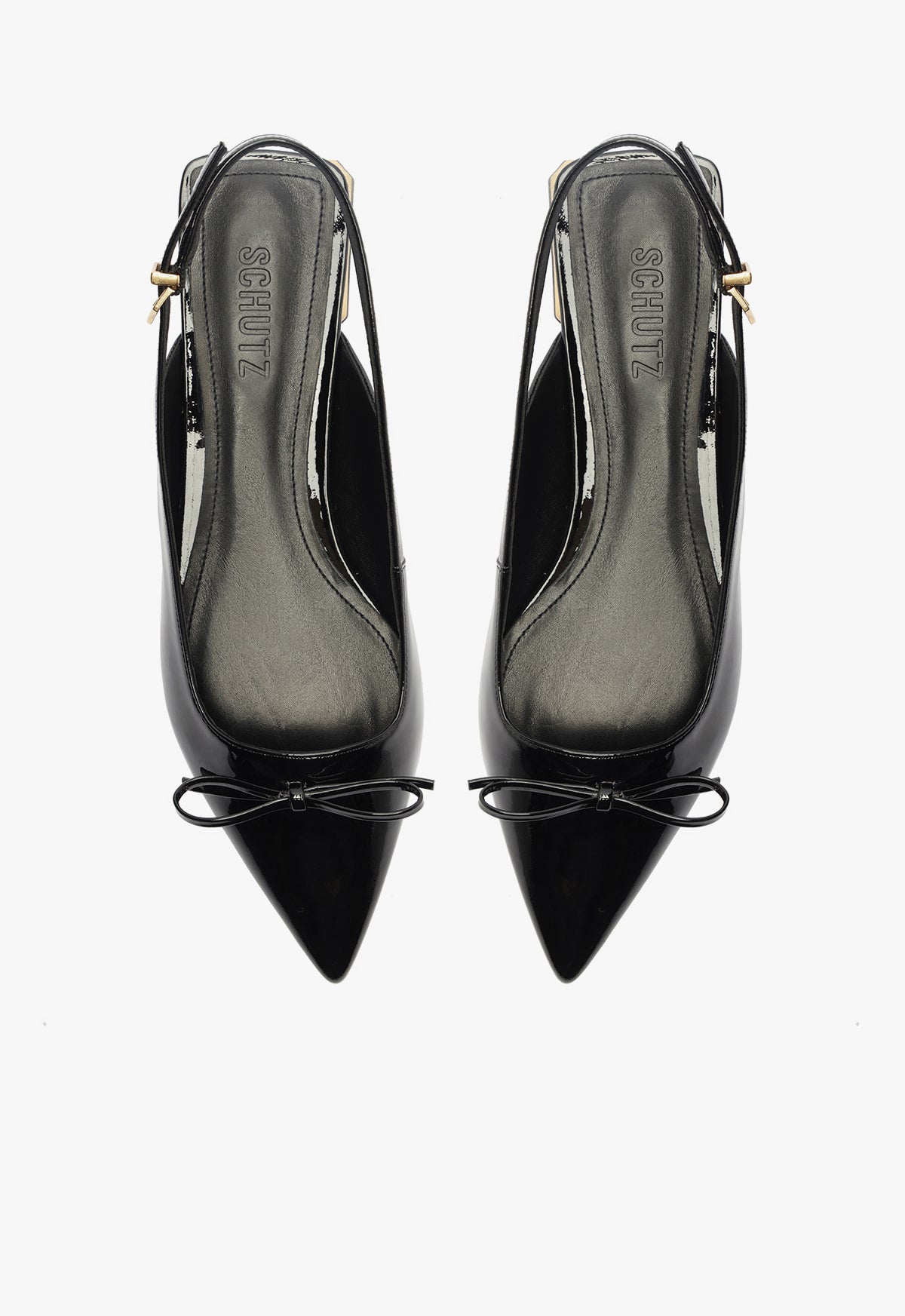 Violetta Sculpt Patent Leather Flat Flats Winter 24 Schutz Shoes