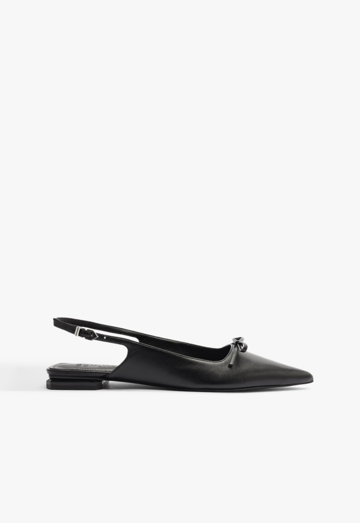 Violetta Sculpt Leather Flat Spring 25 5 Black Leather - Schutz Shoes