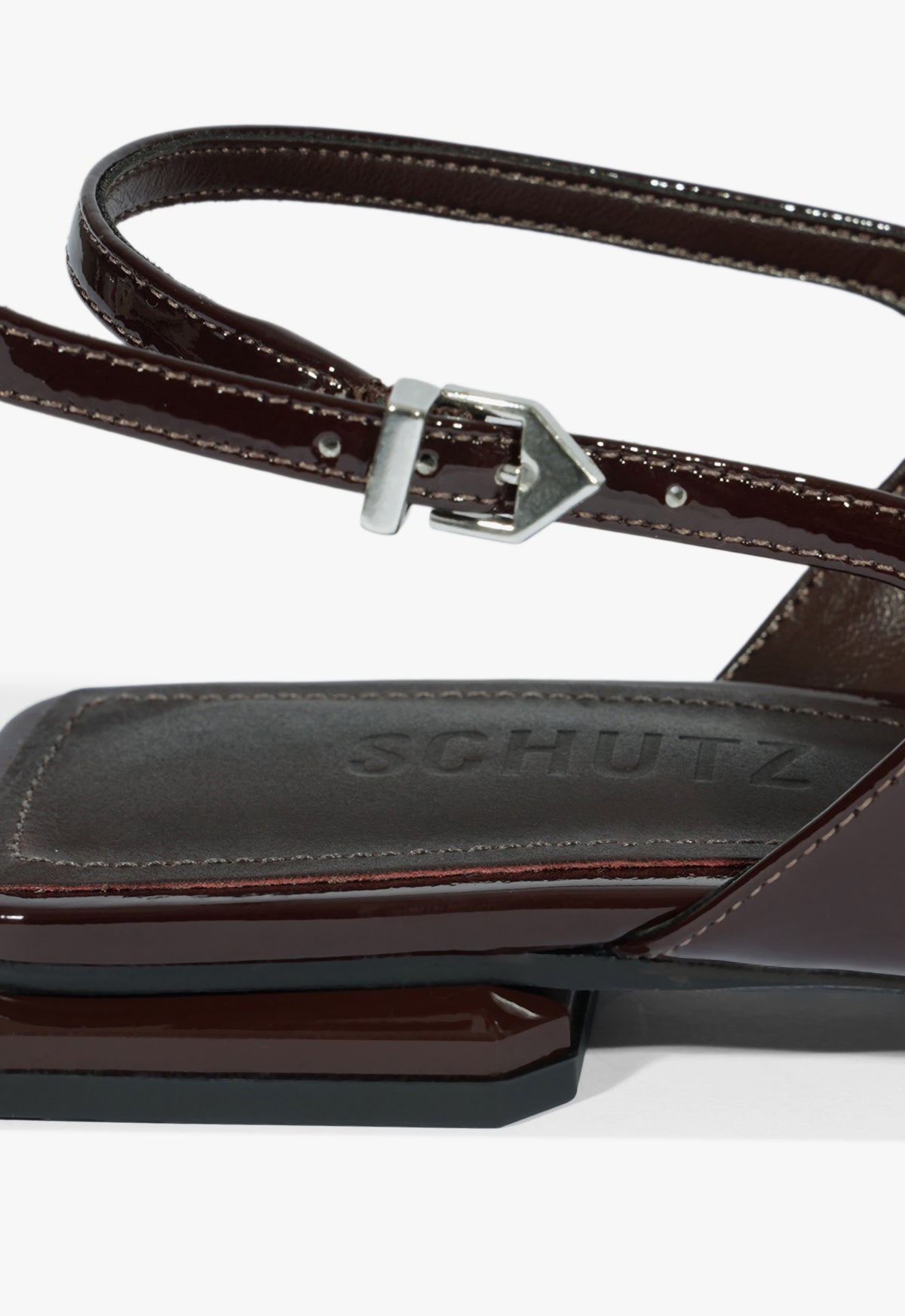 Violetta Sculpt Patent Flat Winter 25 - Schutz Shoes