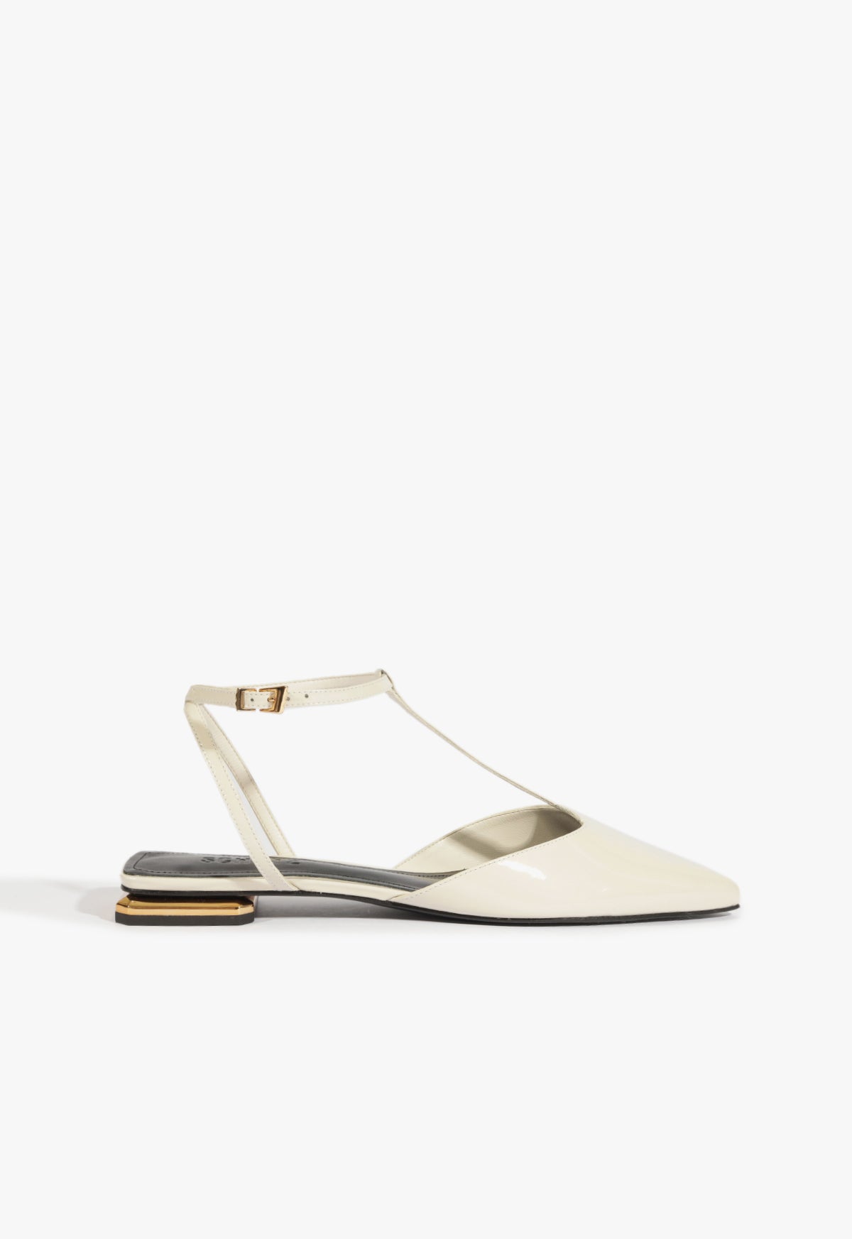Allure T Patent Flat PRE FALL 25 5 White Patent - Schutz Shoes