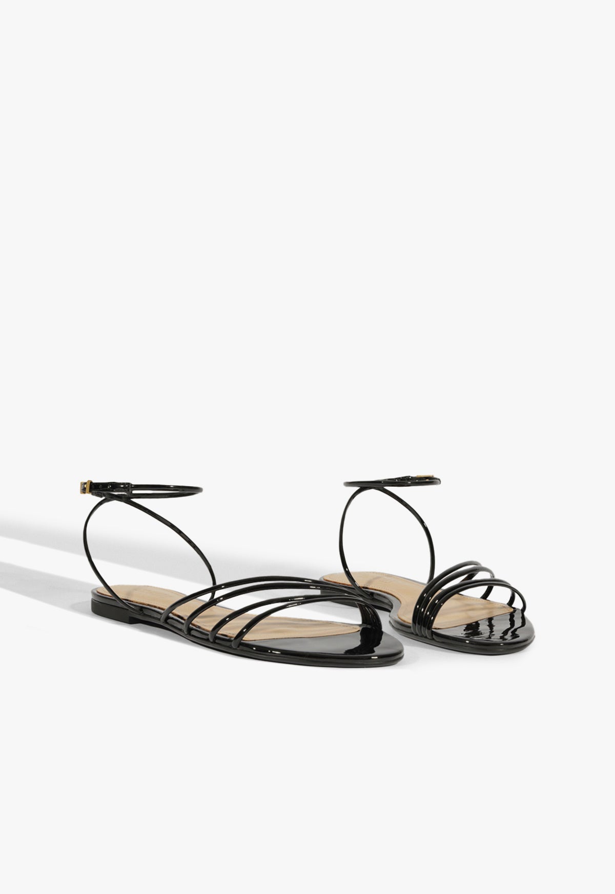 Inez Patent Leather Sandal Flats Spring 25 - Schutz Shoes