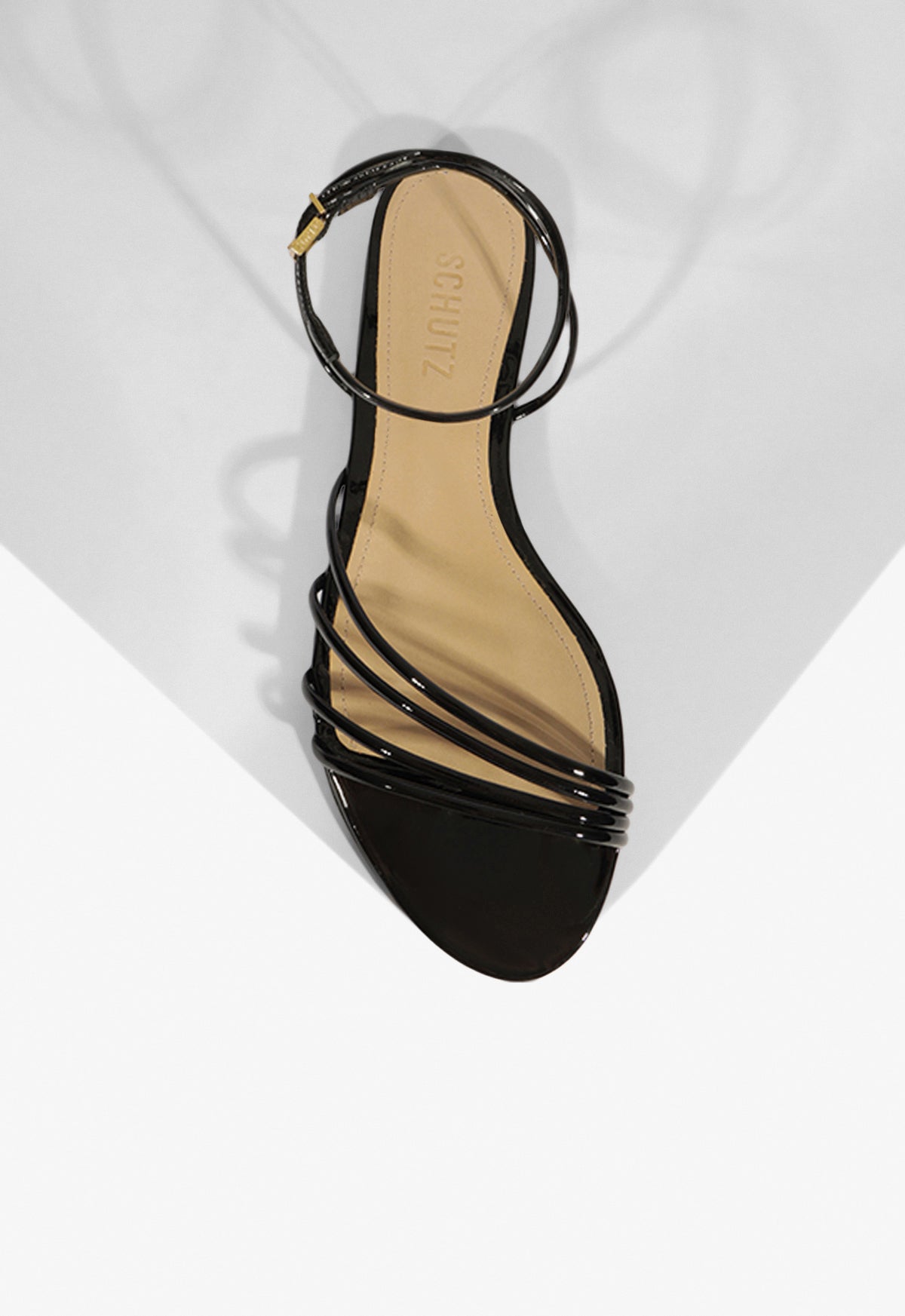 Inez Patent Leather Sandal Flats Spring 25 - Schutz Shoes