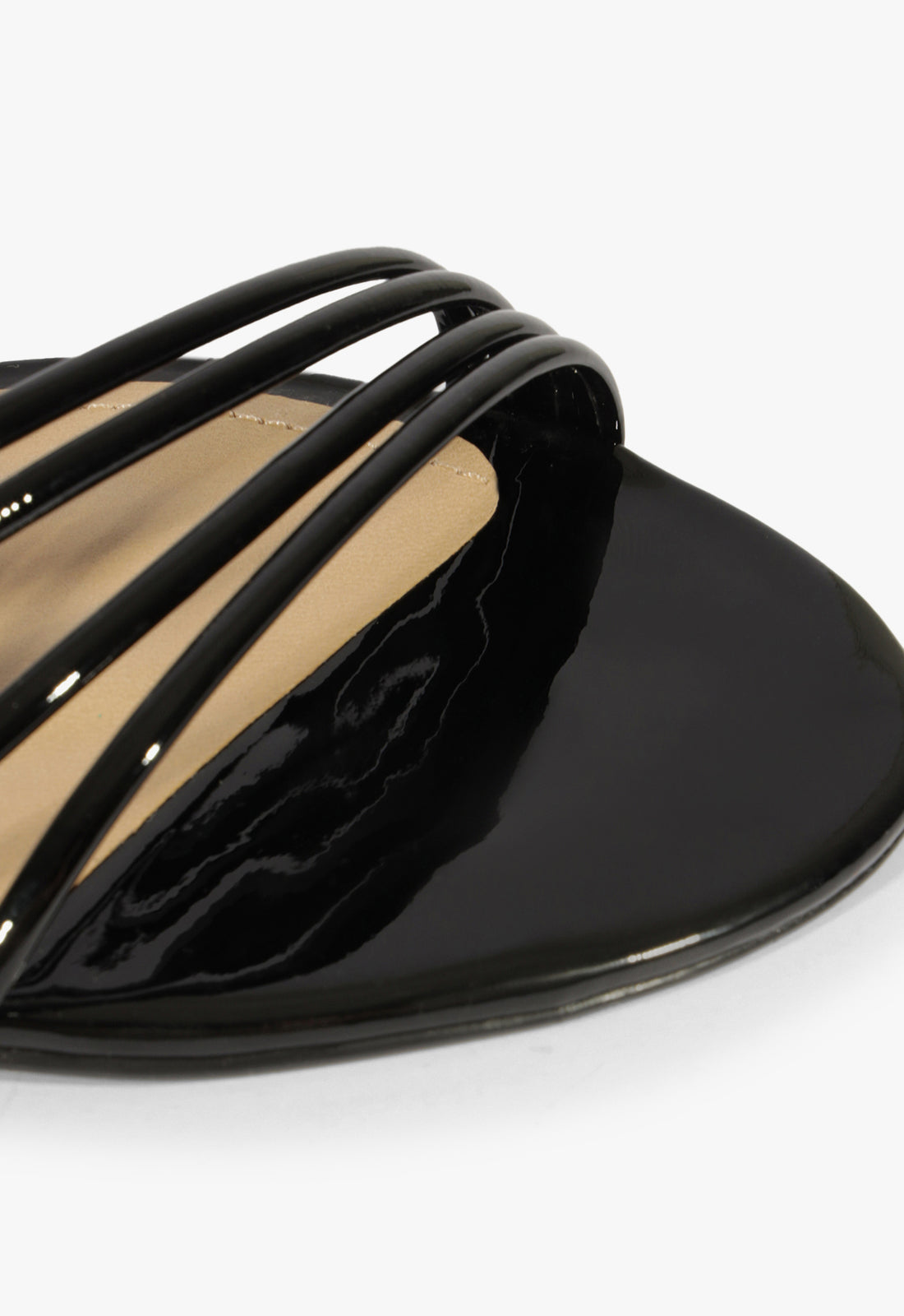 Schutz Black High Heel Patent Leather Sandals Size 8.5 main image 1