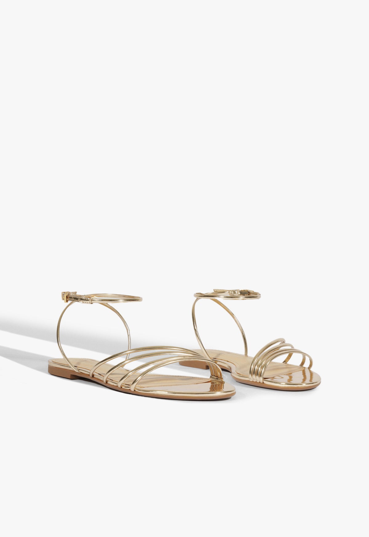 Inez Specchio Leather Sandal Flats Spring 25 - Schutz Shoes