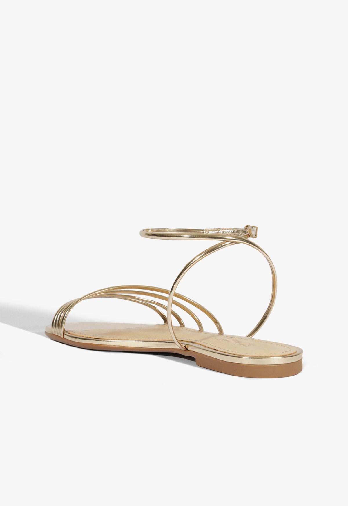 Inez Specchio Leather Sandal Flats Spring 25 - Schutz Shoes