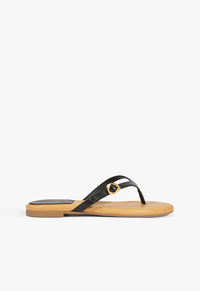 Go to related product Sonia Black Leather Flat Sandal