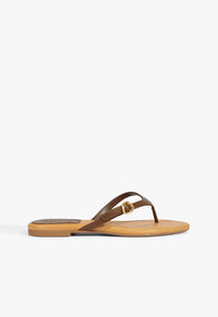 Go to related product Sonia Brown Leather Flat Sandal