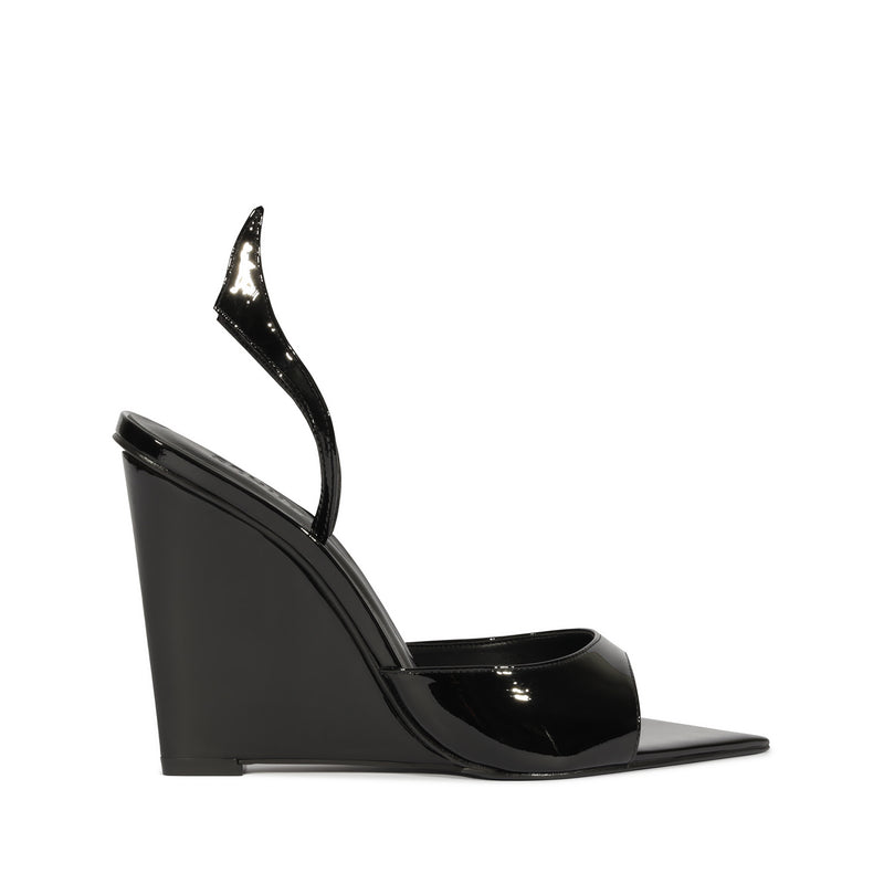 Zya Patent Leather Sandal Sandals Pre Fall 24 5 Black Patent Leather - Schutz Shoes