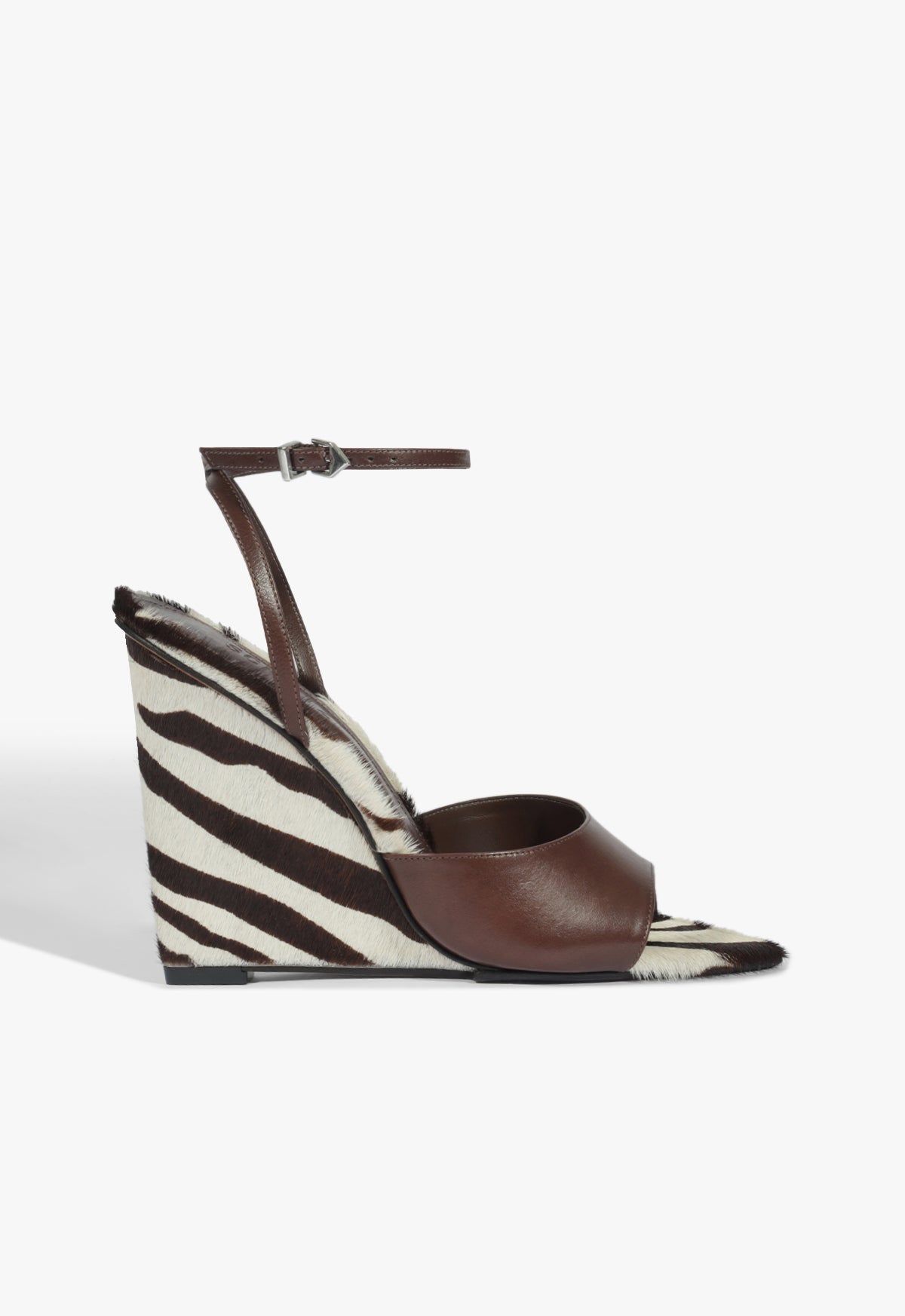 Elodie Leather Sandal 5 Root Brown Leather - Schutz Shoes