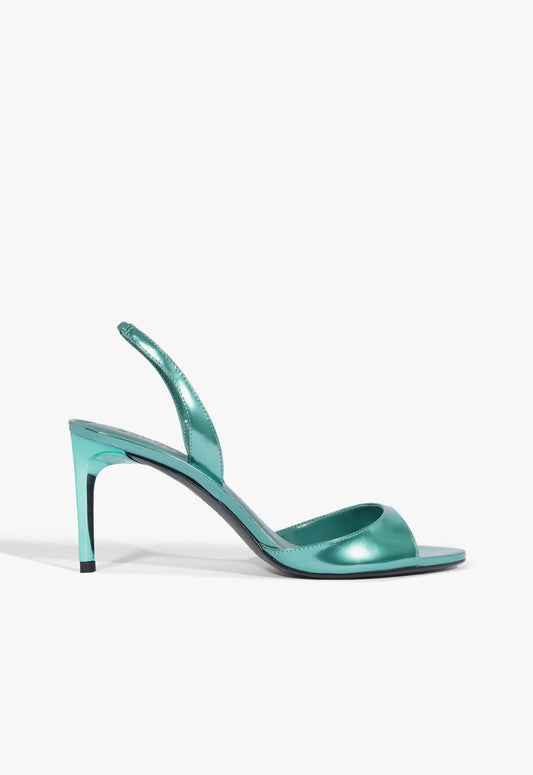 Scarlett Sling Mid Specchio Sandal Sandals Pre Fall 24 5 Grenn Specchio - Schutz Shoes