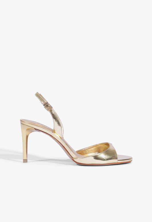 Scarlett Sling Buckle Metallic Sandal