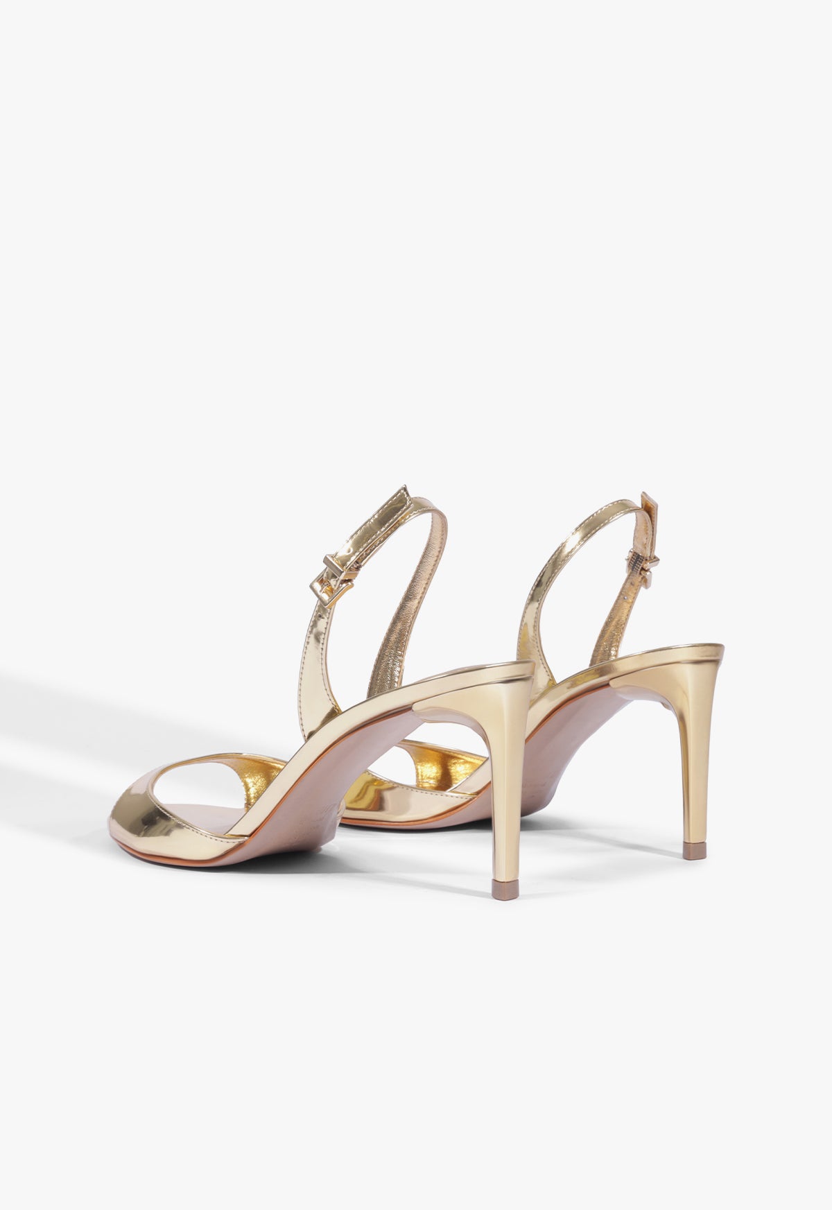 Scarlett Sling Buckle Metallic Sandal - Schutz Shoes