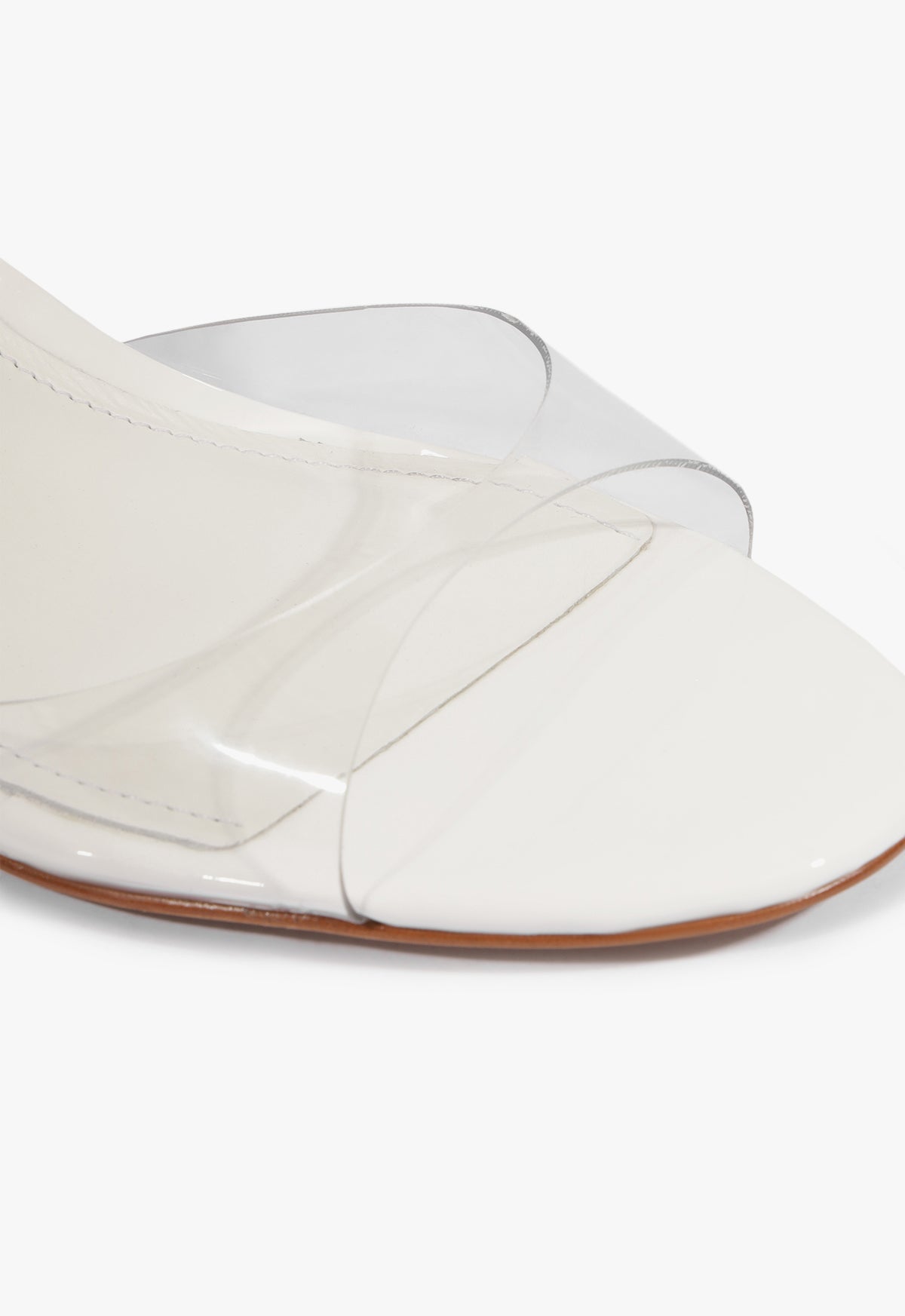 Scarlett Sling Mid Vinyl Patent Sandal - Schutz Shoes