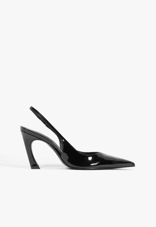 Lexi Sling Patent Pump PRE FALL 25 5 Black Patent - Schutz Shoes