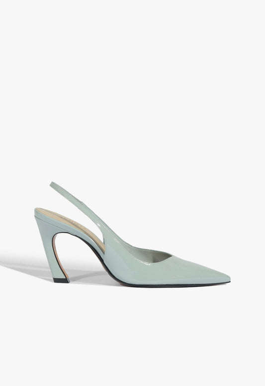 Lexi Mid Patent Pump Resort 26 5 Light Azure Patent - Schutz Shoes