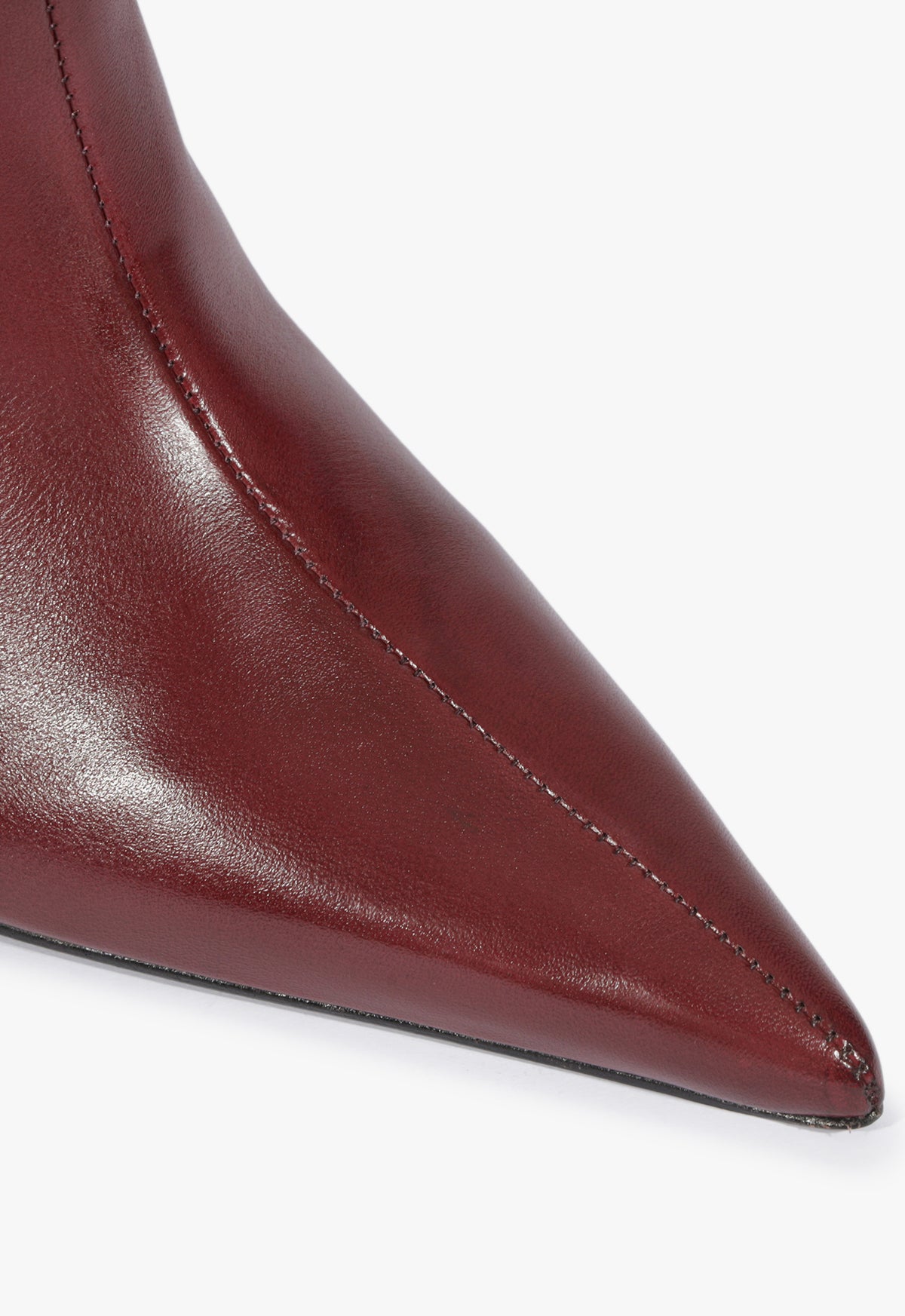 Schutz Women's Maryann Curve Pointed Boots - Red - Size 7 - Vino Schutz Women's Maryann Curve Pointed Boots - Red - Size 7 - Vino