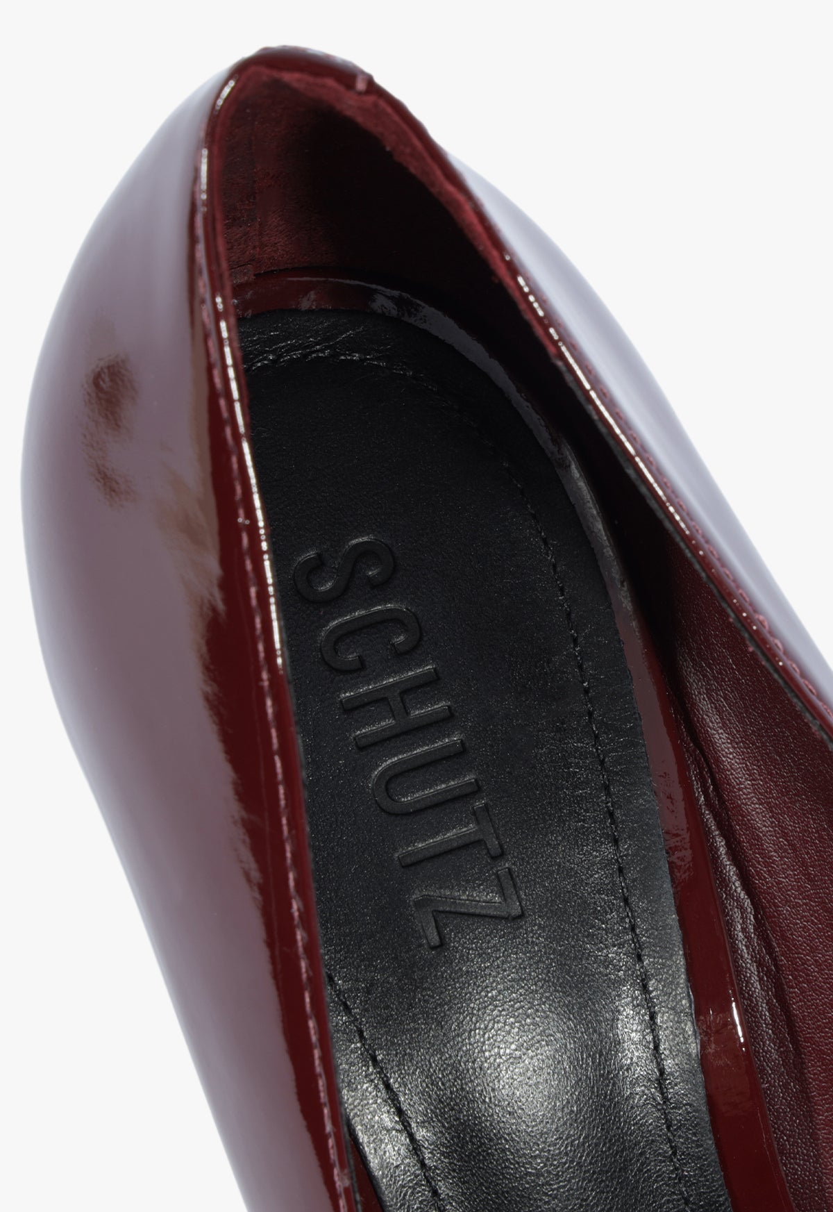 Schutz Lexi Lo Patent Pump - Red Schutz Lexi Lo Patent Pump - Red