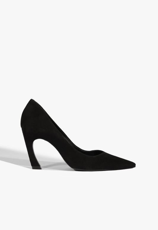 Lexi Lo Suede Pump 5 Black Suede - Schutz Shoes
