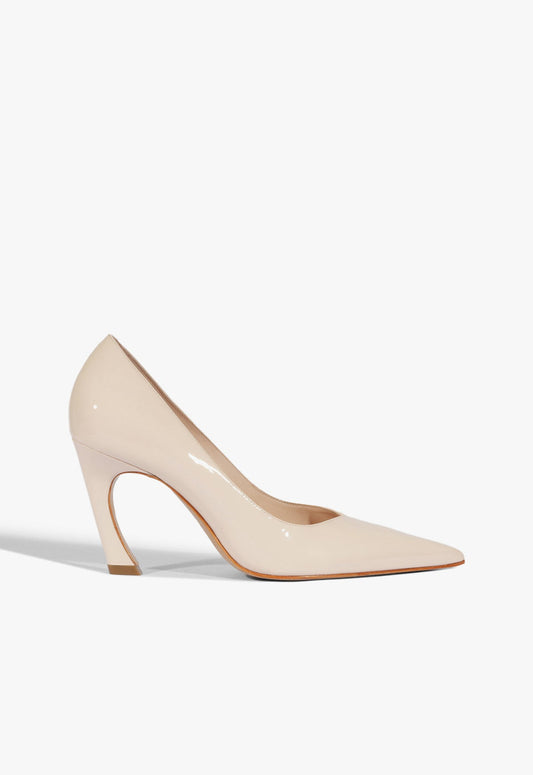 Lexi Lo Patent Pump 5 Pale Rouge Patent - Schutz Shoes