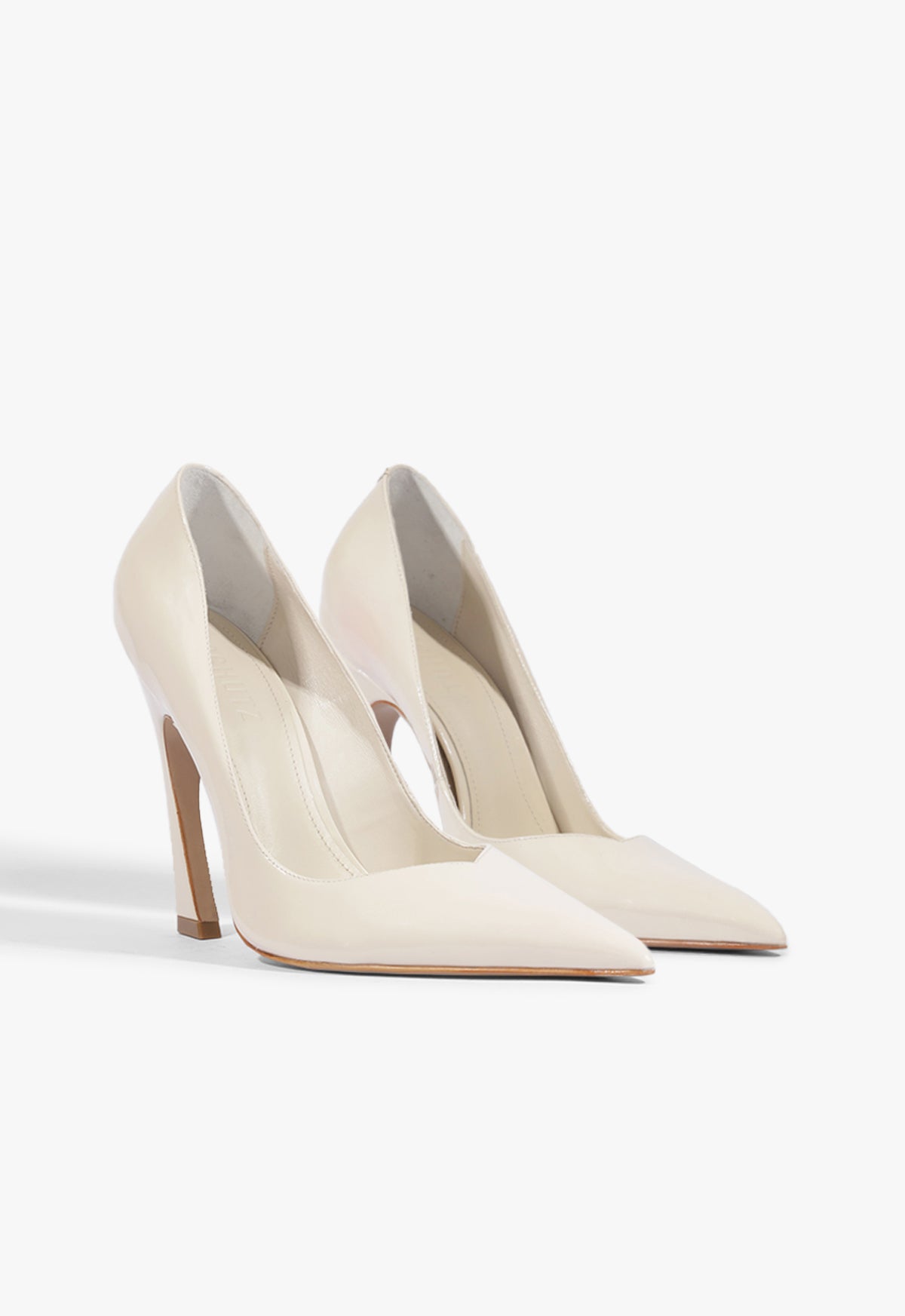 Pair of Sugar White Lexi Patent Pumps