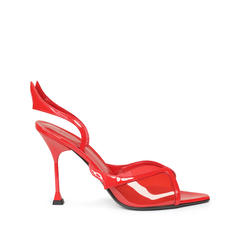 Zya Sling Patent Leather Sandal Sandals Pre Fall 24 5 Red Patent Leather - Schutz Shoes