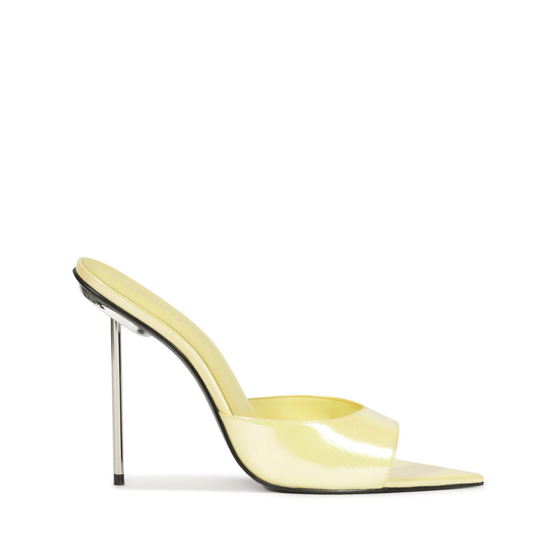 Michella Mule Leather Sandal Sandals Pre Fall 24 5 Yellow Leather - Schutz Shoes