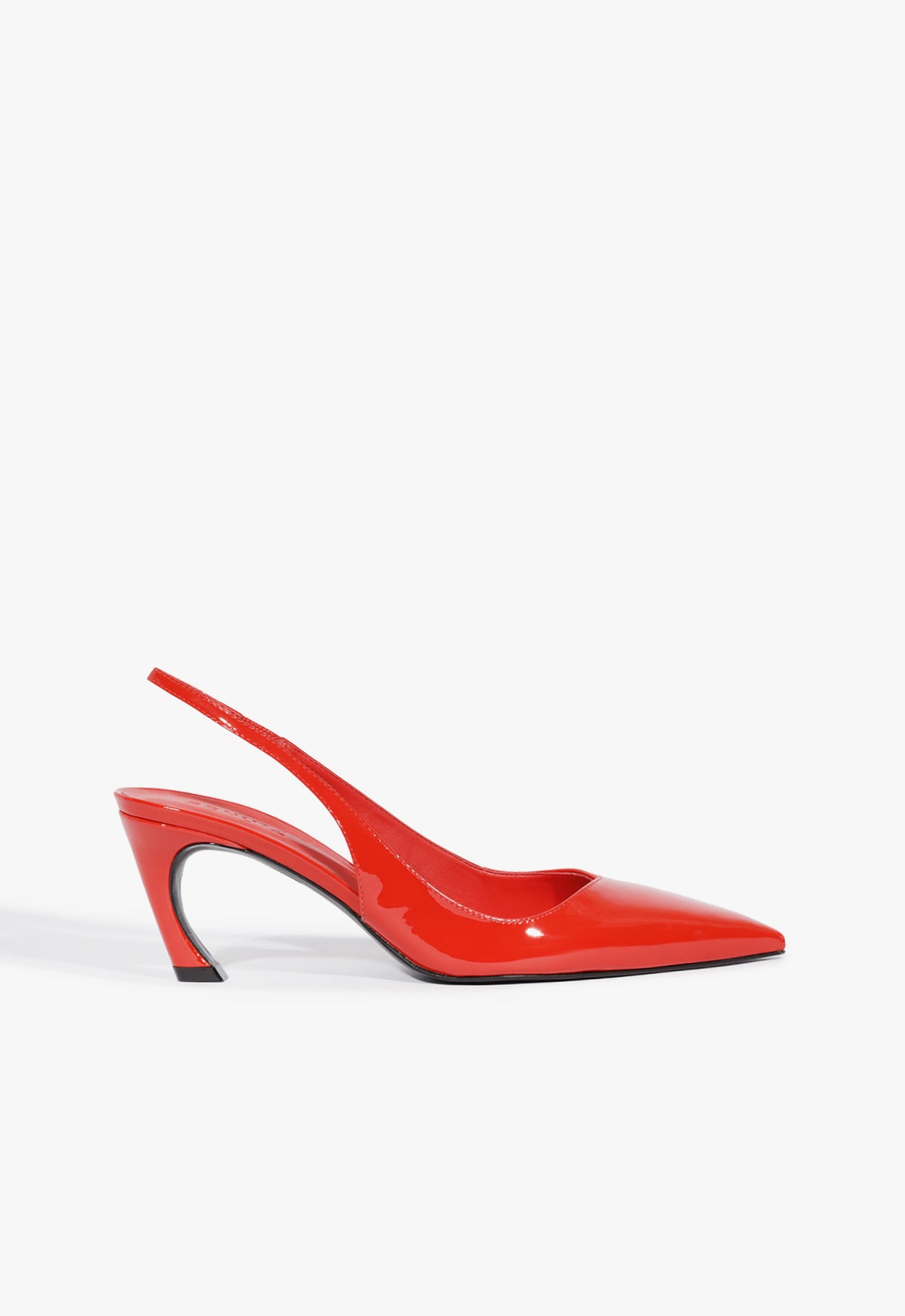 Lexi Sling Mid Pump 5 Red Patent Leather - Schutz Shoes