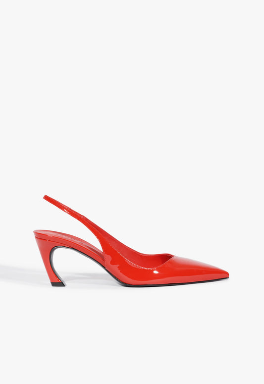 Lexi Sling Mid Pump Pumps Pre Fall 24 5 Red Patent Leather - Schutz Shoes