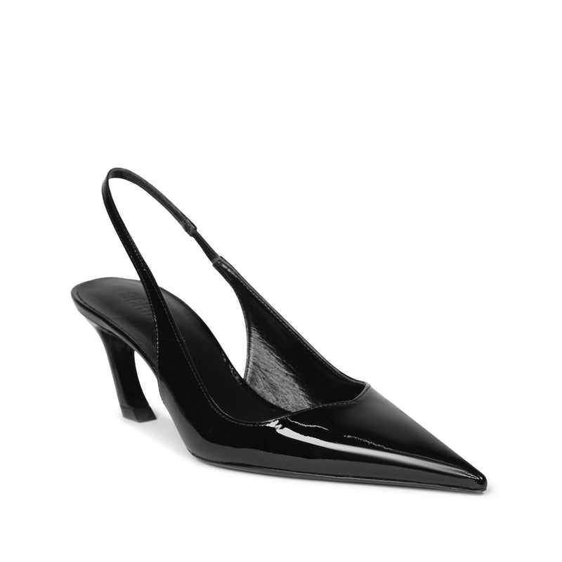 Lexi Sling Mid Patent Leather Pump Pumps Pre Fall 24 5 Black Patent Leather - Schutz Shoes