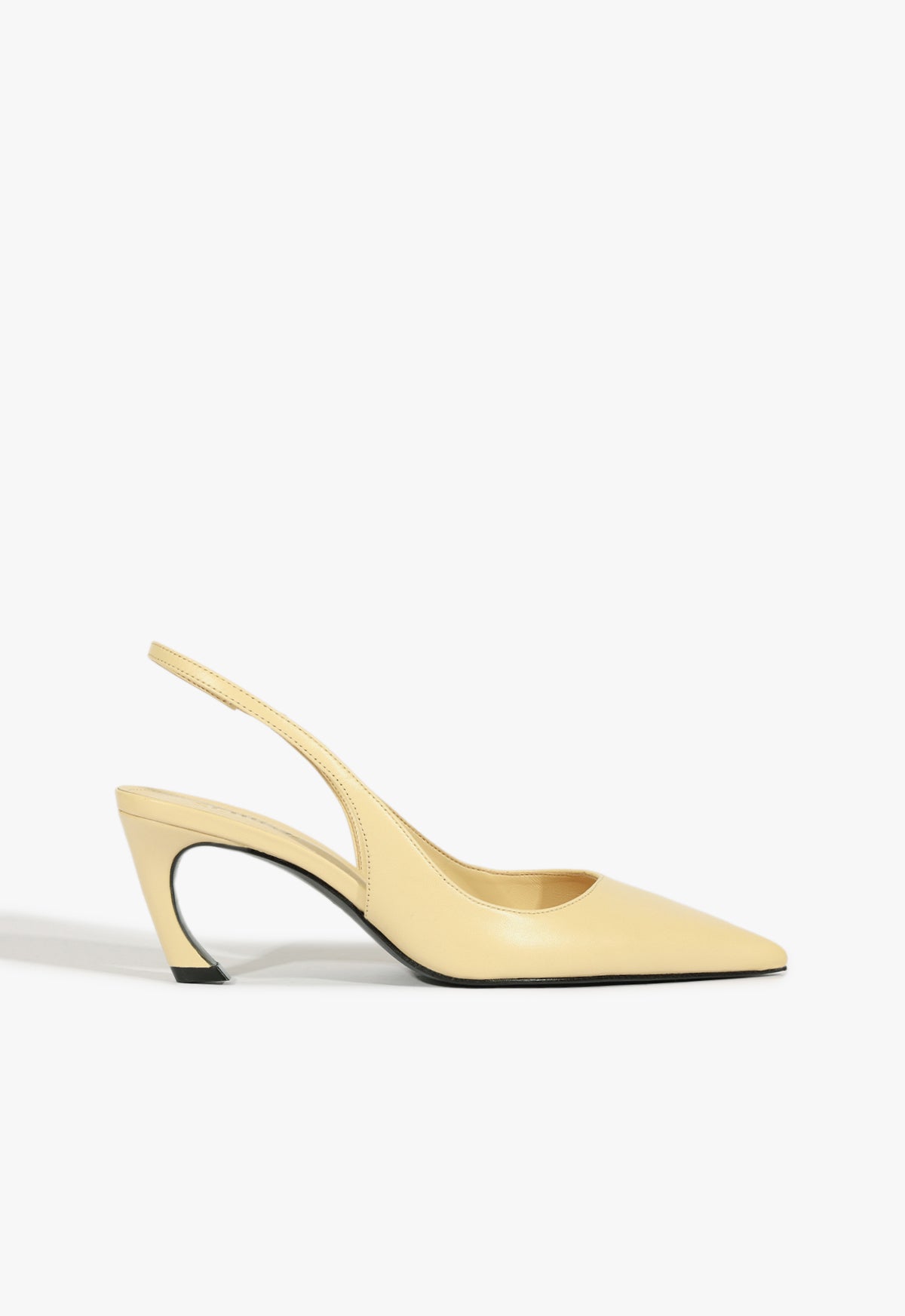 Lexi Sling Mid Pump Pumps Resort 25 5 Beige Leather - Schutz Shoes